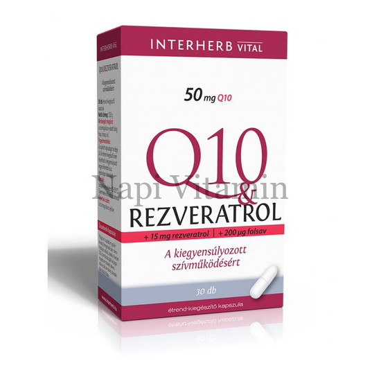 Interherb Q10 & Rezveratrol kapszula 30x Interherb Q10 & Rezveratrol kapszula 30x